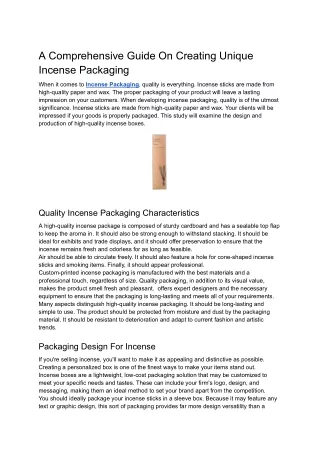 a comprehensive guide on creating unique incense