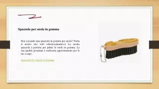 spazzola per suola in gomma