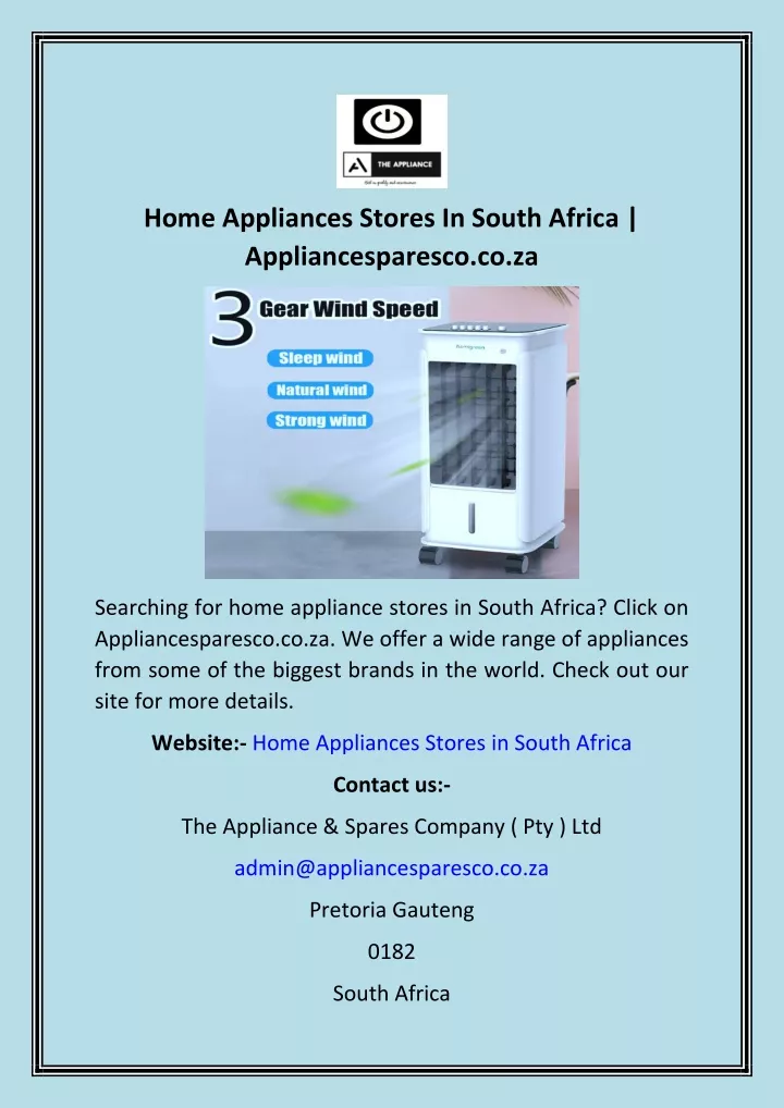 home appliances stores in south africa