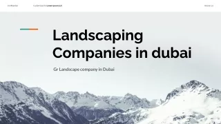 landscaping in dubai
