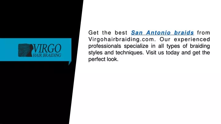 get the best san antonio braids from