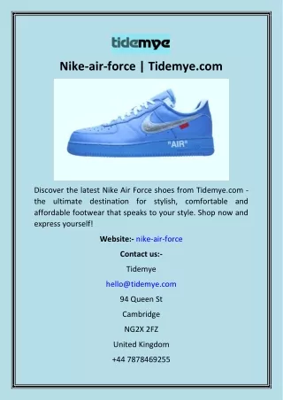 Nike-air-force  Tidemye