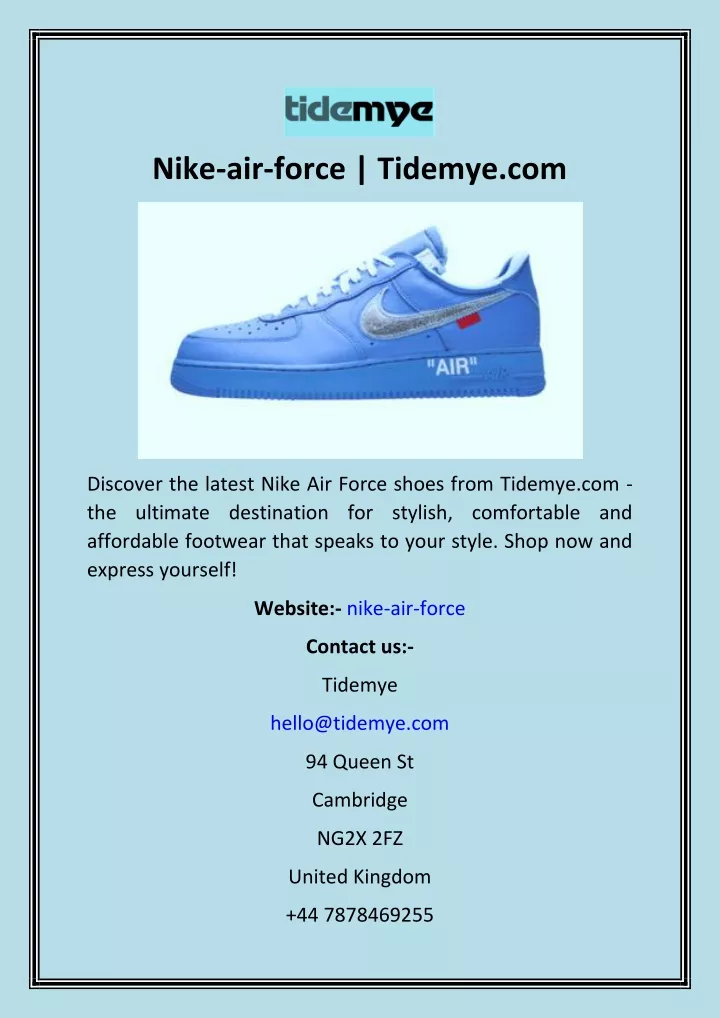 nike air force tidemye com