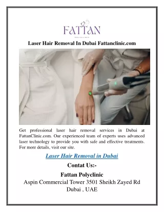 Laser Hair Removal In Dubai Fattanclinic