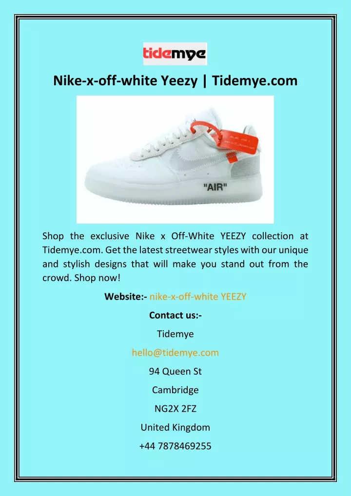 nike x off white yeezy tidemye com