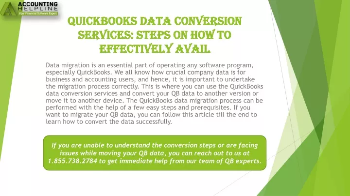 quickbooks data conversion services steps on how to effectively avail