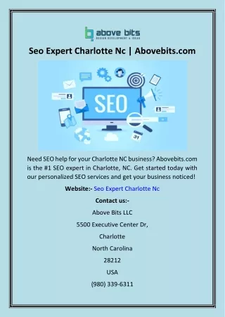 Seo Expert Charlotte Nc  Abovebits