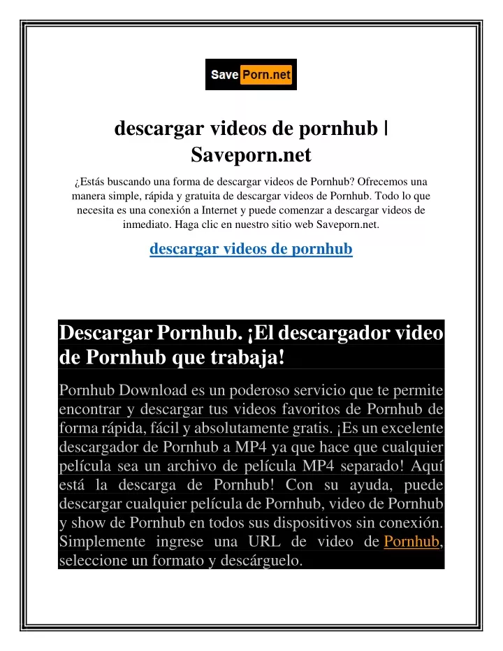 descargar videos de pornhub saveporn net