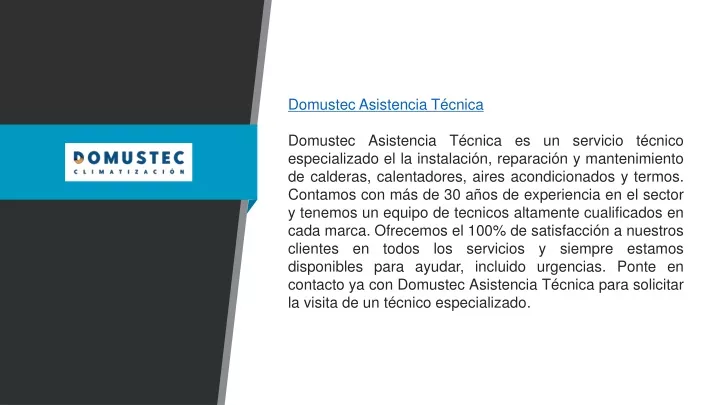 domustec asistencia t cnica domustec asistencia