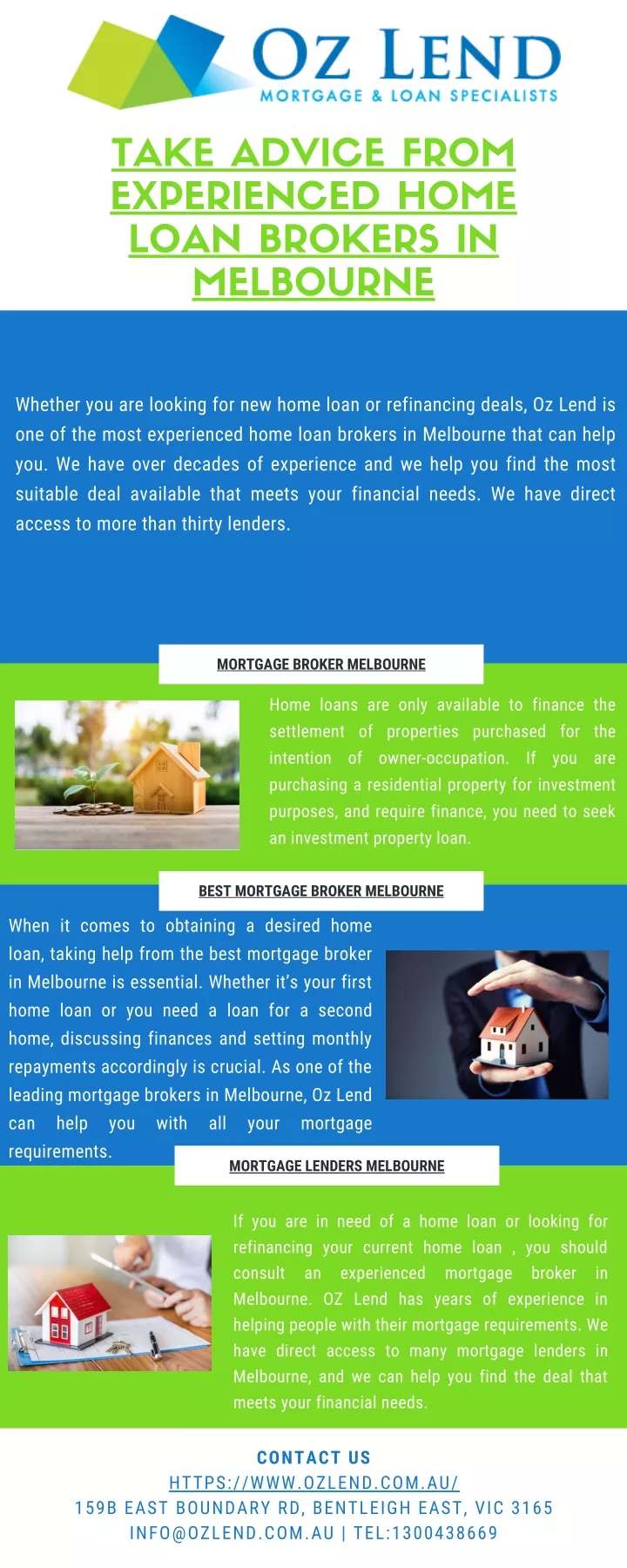 take advice from experienced home loan brokers