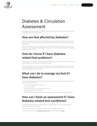 The Importance of Diabetes Foot Assessment in Springwood