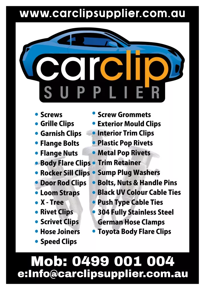 www carclipsupplier com au