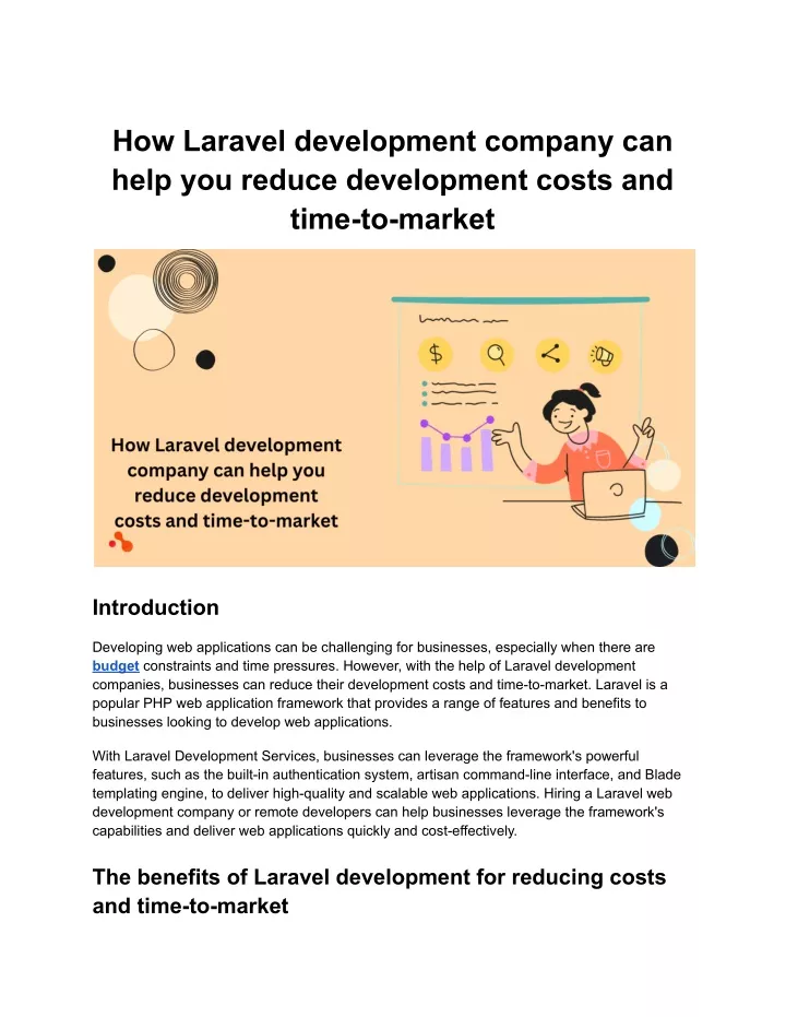 how laravel development company can help
