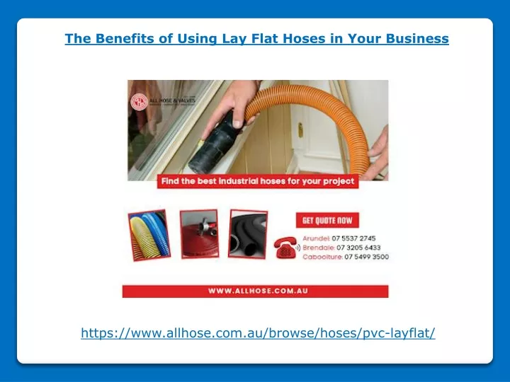 the benefits of using lay flat hoses in your