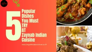 Zaynab Indian Cuisine | ipswich restaurant | indian restaurant