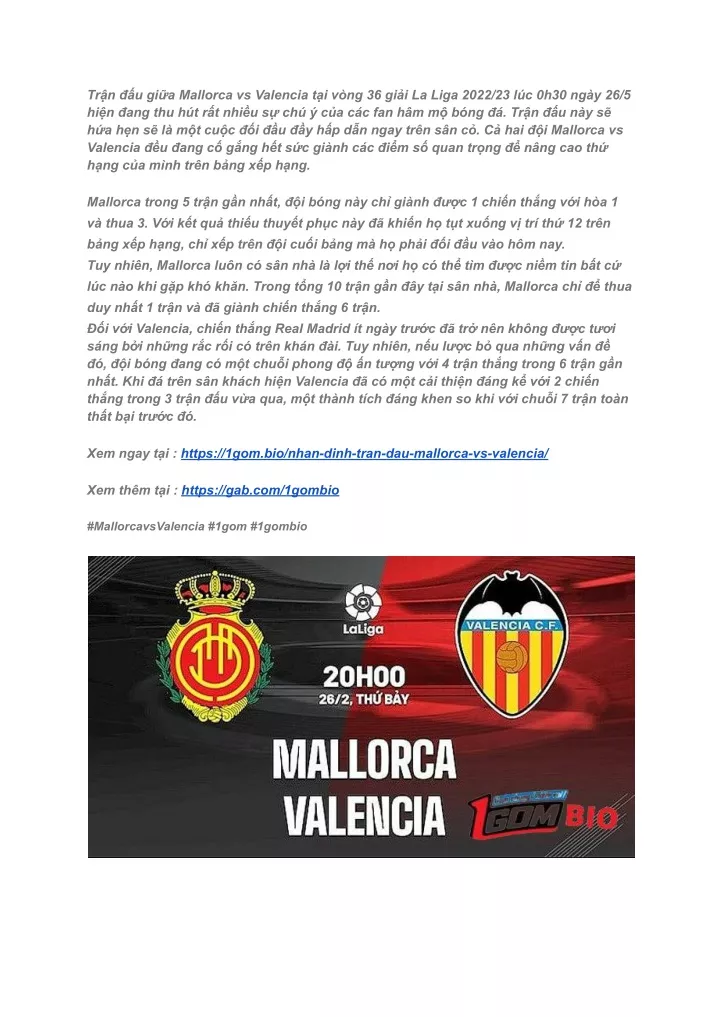 tr n u gi a mallorca vs valencia