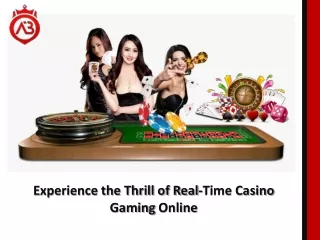 Live Casino Malaysia:Your Gateway to Real-Time Gaming Excitement!