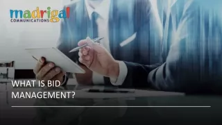 Bid and Tender Management