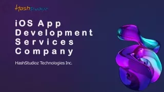 iOS App Development Services Company | HashStudioz Technologies Inc.