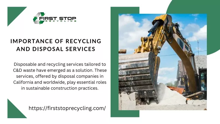 importance of recycling and disposal services