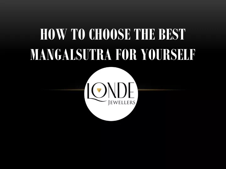 how to choose the best mangalsutra for yourself