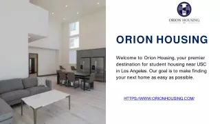 Discover Luxurious Living in Stellar Style with Orion Housing