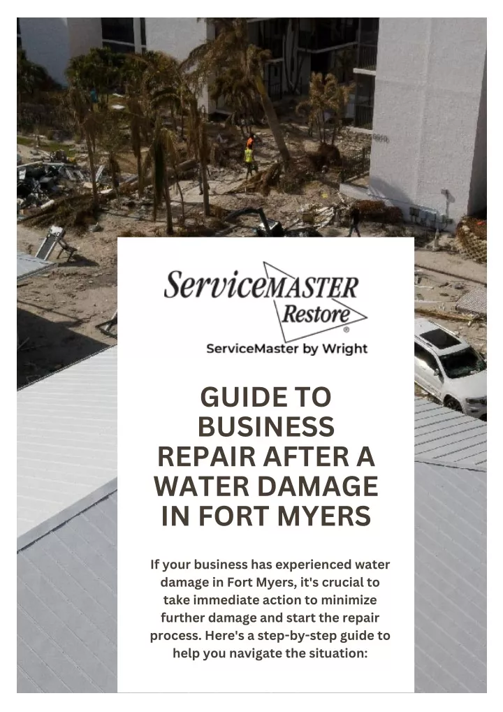 guide to business repair after a water damage