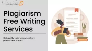Plagiarism Free Writing Services - WritingSharks