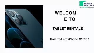 How To Hire iPhone 12 Pro