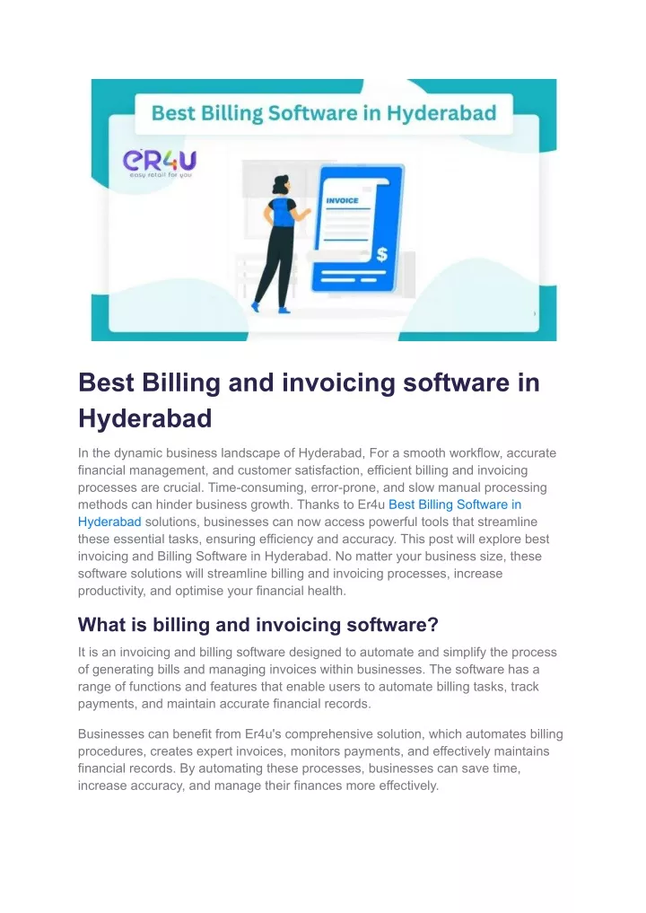 best billing and invoicing software in hyderabad