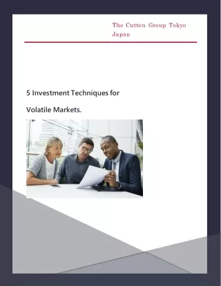 5 Investment Techniques for Volatile Markets.