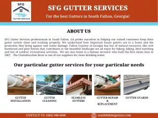 SFG Gutter Services