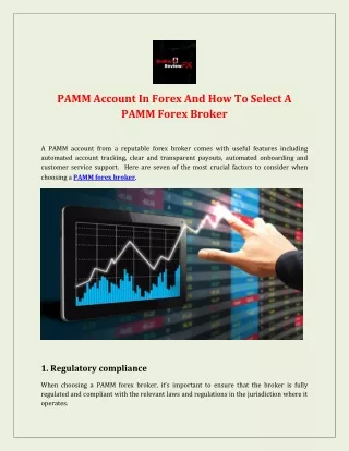 PAMM Account In Forex And How To Select A PAMM Forex Broker