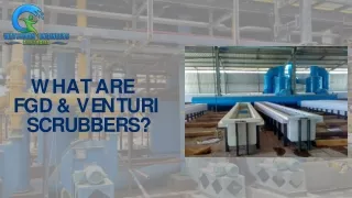 What are FGD & Venturi Scrubbers - Waterman Engineers Australia