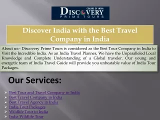 Discover India with the Best Travel Company in India
