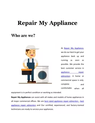 Repair My Appliance 3