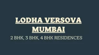 Lodha Versova Mumbai – E Brochure