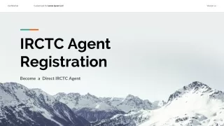 IRCTC Agent registration - Direct Refund to your Bank Account