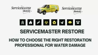 How To Choose The Right Restoration Professional For Water Damage