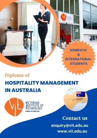 Diploma of Hospitality Management Australia