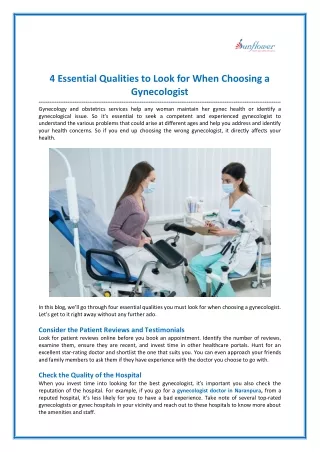 4 essential qualities to look for when choosing