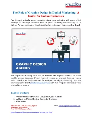 The Role of Graphic Design in Digital Marketing- A Guide for Indian Businesses