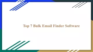 Top 7 Bulk Email Finder Software