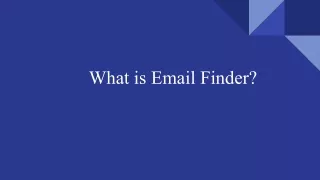 What is Email Finder_
