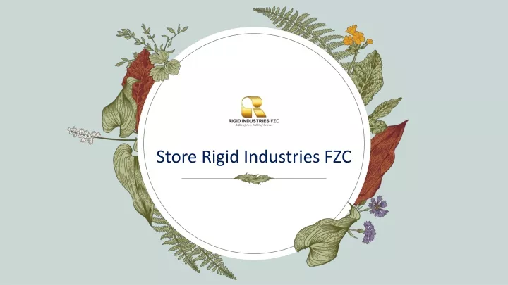 store rigid industries fzc