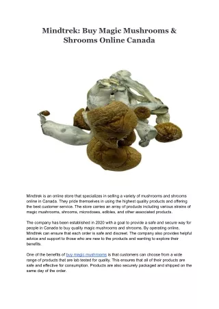 Mindtrek_ Buy Magic Mushrooms & Shrooms Online Canada