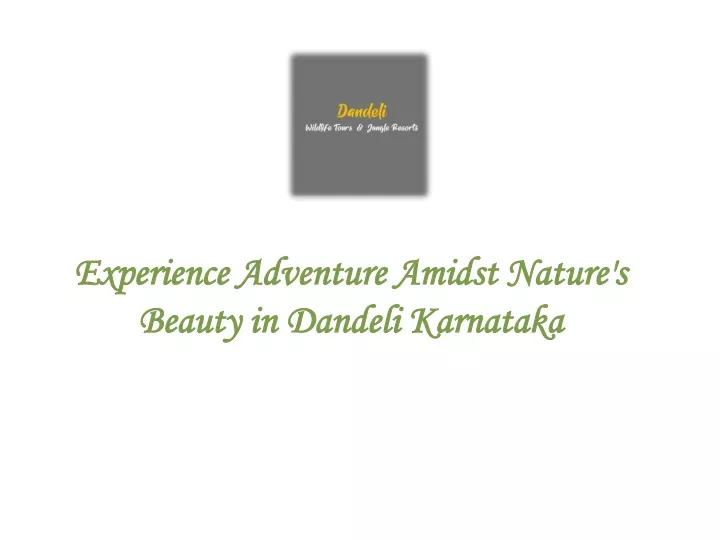 experience adventure amidst nature s beauty