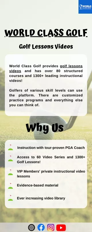 Golf Course Strategy: World Class Golf Lesson Videos