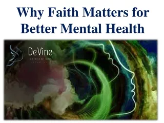 Why Faith Matters for Better Mental Health