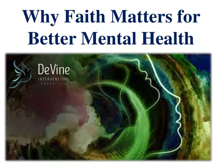 why faith matters for better mental health